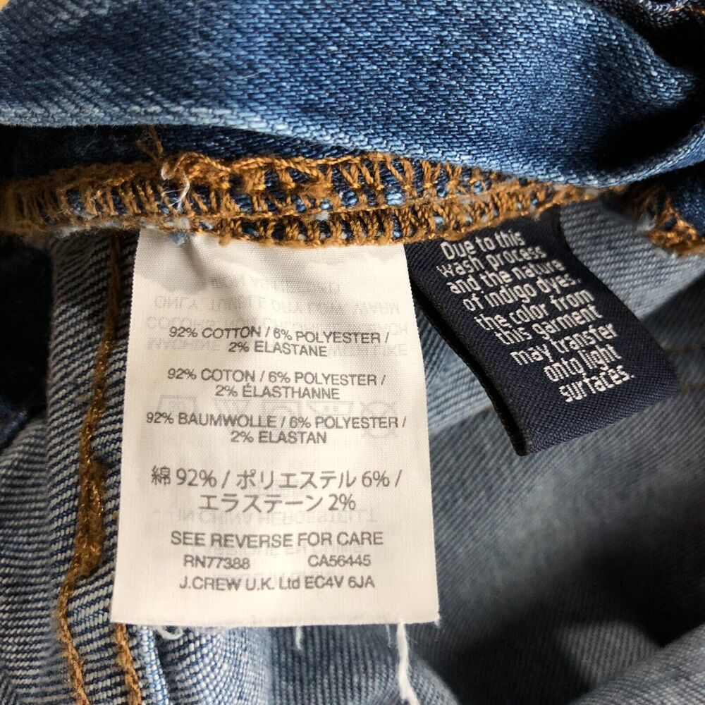 Madewell Skinny Overalls Womens XS Blue Jean Denim Bib Raw Hem Kemp Wash - Picture 11 of 11